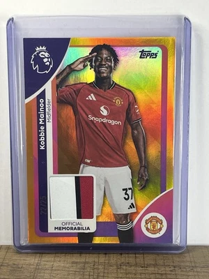 Kobbie Mainoo /25 Player Worn Patch - Topps Premier League - Manchester United - Image 1 of 4