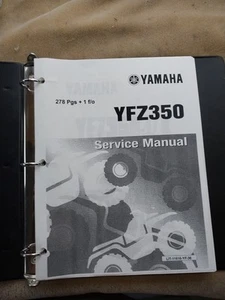 3 Hole Official Service Shop Repair Manual 1987-1998 Yamaha Banshee 350 YFZ350 - Picture 1 of 11