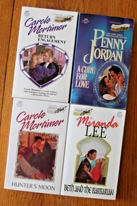 Lot Of 4 Harlequin Presents Plus Paperback Vintage Romance Novels - Picture 1 of 9