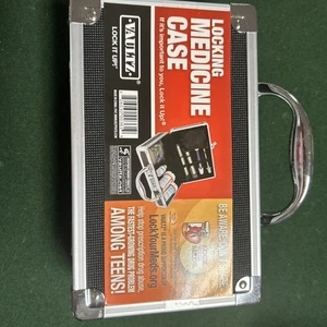 Nuovo VAULTZ Bloccaggio Medicina Gioielli Cassa Cassa Combinazione Lock Box Portatile - Foto 1 di 1