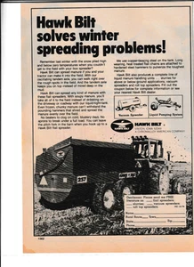 Anuncio original de revista Hawk Built Spreader 1979 - Imagen 1 de 1