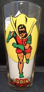 Vintage 1976 DC Comics "ROBIN" Pepsi Collector Series Moon Glass! Batman SUPER! - Bild 1 von 5