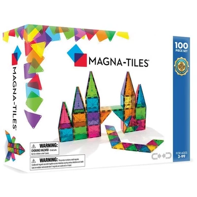 Vibrante Juego de Construcción Magnética de 100 Piezas - Juego Seguro, No Tóxico para Todas las Edades Foto 1 de 4