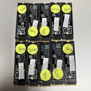 Lot of 10 Western Digital SN730 SDBPNTY-256G 256 GB NVMe 80mm - 100% Health - Picture 1 of 2