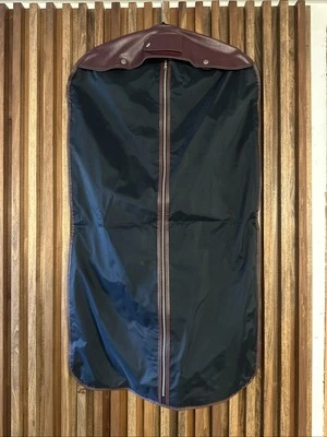 Винтажная дорожная сумка для одежды Sears черная и бордовая на молнии искусственная кожа полиэстер - Изображение 1 из 4