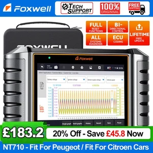 FOXWLL NT710 For Peugeot OBD2 Scanner All Systems Bidirectional Diagnostic Tool - Picture 1 of 21