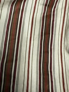 Ralph Lauren CHAPS QUEEN SIZE Bettrock Staub Rüschen braun hellbraun rost Streifen 14" - Bild 1 von 11