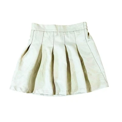 IZOD Niñas Uniforme Escolar Skort Caqui Plisado Cintura Elástica Clásico Elegante Talla 7 Foto 1 de 4