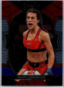 2023 Panini Select UFC #56 Joanna Jedrzejczyk Red and Blue Prizms - Picture 1 of 2