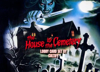 The House By The Cemetery 1981 Lobby Card Set Of 12 5x7 - Image 1 of 4