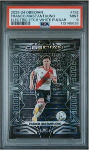 Grabado eléctrico blanco Panini Obsidian Franco Mastantuono VERDADERO RC 2023-24/11 PSA 9 - Imagen 1 de 2