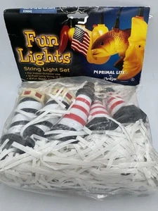 Vintage 2002 Artline Primal Lite Leuchtturm String Lite Set 12 Fuß mit 10 Lichtern - Bild 1 von 3