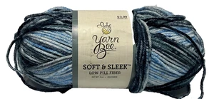Yarn Bee Soft & Sleek Low Pill Fasergarn Farbe 906 Denim Blues 4 Oz Knäuel - Bild 1 von 3