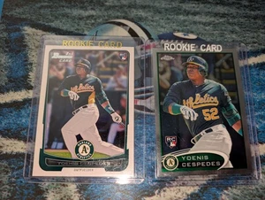 Lotto 2012 Topps Chrome Yoenis Cespedes ROOKIE & Paper!🍎 METS 🍎 LEGGENDA! 🔥⚾ - Foto 1 di 5