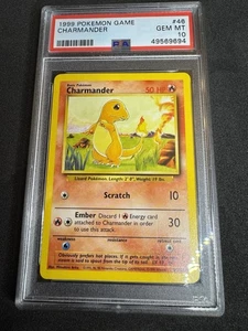 PSA 10 Base Set Unlimited Charmander #46 Pokémon 1999🔥 - Picture 1 of 2