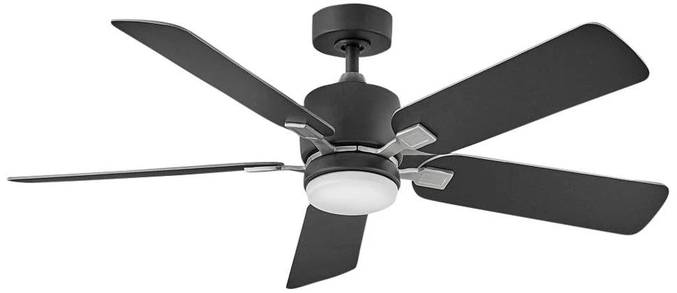 Ventilador de teto interno LED 52" Hinkley Afton preto fosco com controle de parede - Imagem 1 de 1