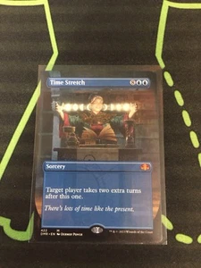 MTG Magic The Gathering Time Stretch Borderless Blue Extra Turns Commander - Picture 1 of 1
