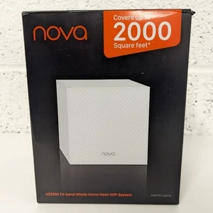 1 x Tenda Nova MW12 Mesh WiFi - Whole Home WiFi Mesh System - Tri-Band AC2100 - Picture 1 of 16