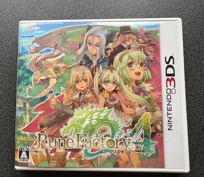 Rune Factory 4 Nintendo 3DS Japanese Version NTSC-J 2012 W/Case - Image 1 of 4