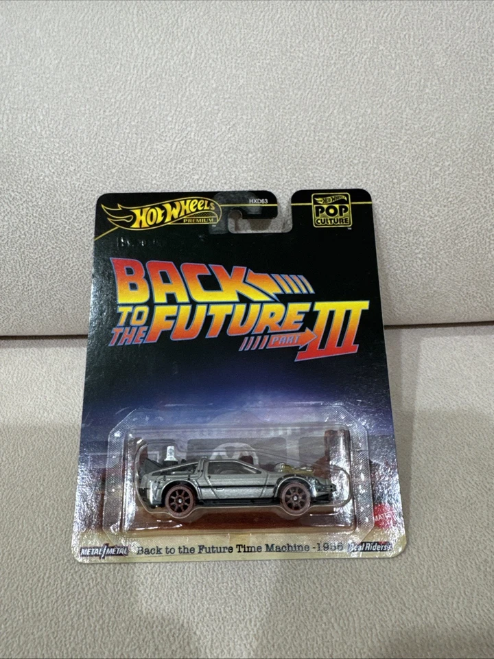 Hot Wheels Premium Back to The Future Part lll Time Machine 50's Version Rare - Image 1 of 1
