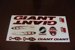 Giant XTC SE1 Aufkleber Schwarz & Rot. - Bild 1 von 1