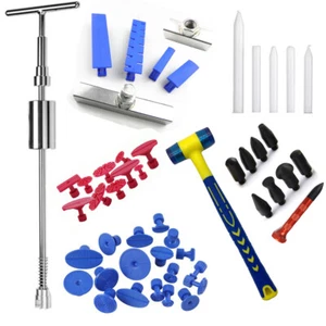 Slide Hammer Dent Tools Car Paintless Dent Repair Puller Tool Auto Body Dent Kit - Picture 1 of 16