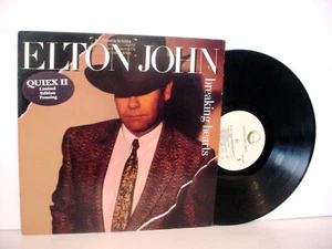 ELTON JOHN Breaking Hearts PROMO QUIEX II Audiophile 1984 GHS 24031 Promotional - Foto 1 di 5