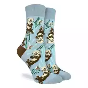 Sea Otters Crew-Damensocken Größe 9-11 Viel Glück Neuheit Wassermode neu - Bild 1 von 1