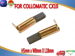 Cepillos de carbono para Collomix collomomatic CX10 CX20 H5mmXW8mmXL18mm herramienta OZ - Imagen 1 de 3