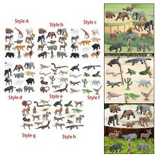 12x Forest Wildlife Animals Figurines Playset Jungle Simulated for Birthday Gift