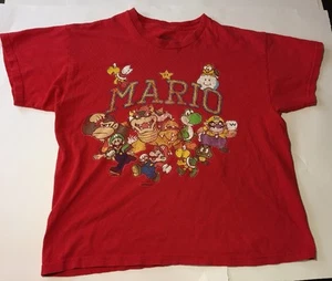 Camiseta de personajes de Mario roja usada para niños talla XL para niños - Imagen 1 de 7