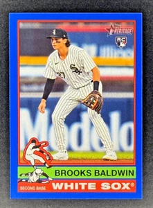 BROOKS BALDWIN RC , 2025 Topps Heritage BLUE BORDER RC SP, WHITE SOX - Picture 1 of 2