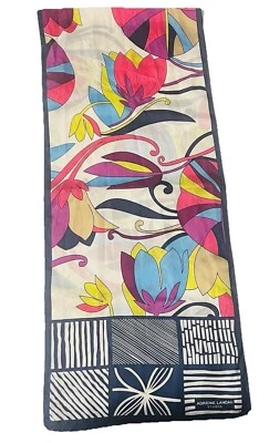 Adrienne Landau Studio  100% Silk Multicolor Long 11” x 52” Women’s Scarf - Image 1 of 4