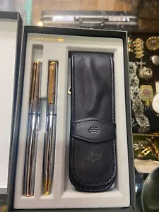 Vintage Diplomat Fountain Pen/Ballpoint Pen,Set.with leather case - Picture 1 of 7