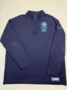 Minnesota Lynx Jacket Mens XL Blue 1/4 Zip Under Armour Pullover Authentic WNBA - Picture 1 of 8