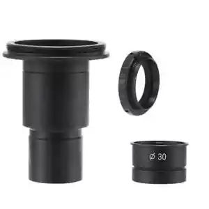 8X Stereo Microscope DSLR Camera Connect Adapter 30mm Canon EOS Nikon Mount Ring - Picture 1 of 7