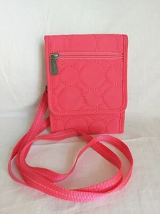 Thirty One 31 Quilted Crossbody Organizer Wallet Bag Pink Vary You 5" x 7" - Picture 1 of 10