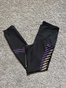 Nike Power Speed Runway Graphic Running 7/8 Tights Size S Drawstring CU3288-010 - Picture 1 of 8