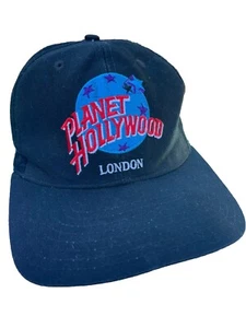 VTG PLANET HOLLYWOOD LONDON SNAPBACK ADJUSTABLE TAIWAN COTTON RETIRED CAP HAT - Picture 1 of 7