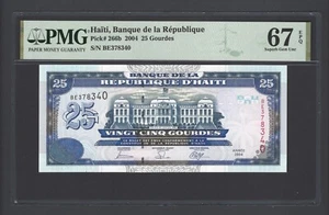 Haiti 25 Gourdes 2004 P266b Uncirculated Grade 67 - Picture 1 of 2
