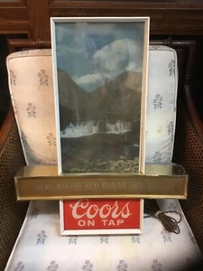 Rare Vintage Coors Beer Lighted Motion Advertising Sign. Coors On Tap Working. - Picture 1 of 24