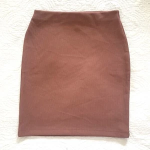 Forever 21 Junior Tg S Gonna a Matita Elasticizzata a Costine Marrone Crema Neutra - Foto 1 di 6
