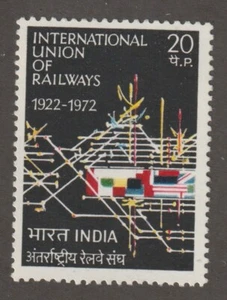 INDIA 1972 #553 International Railroad Union (UIC), 50th Anniversary - MNH - Picture 1 of 1