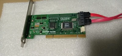 CONTROLLER RAID PCI SATA PROMISE FAST TRAK TX2300 CON CAVI SATA FUNZIONANTE - Immagine 1 di 2