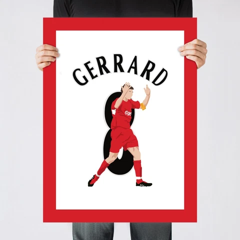 Steven Gerrard Goal, 2005 UCL Final Liverpool Print/Poster/Wall-Art [Part 2/3] Cover