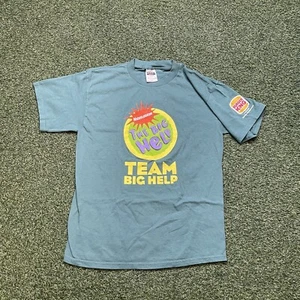 Nickelodeon Shirt L Vintage 90s 00s Burger King Team Big Help Restaurant Y2k Tee - Picture 1 of 10