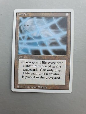 Soul Net, MTG Revised Edition (1994) Uncommon Artifact; actual card - Image 1 of 2