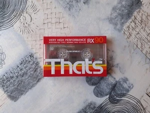 THAT'S RX 90 MIN 1989 Tape Normal Type I Compact Cassette USA/EUROPE MARKET - Foto 1 di 6