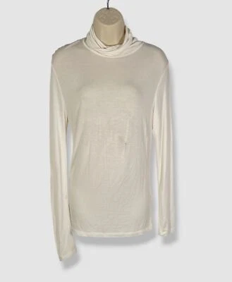 Top Majestic Paris para mujer Neiman Marcus blanco cuello alto talla 1 $145 Foto 1 de 4