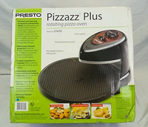 NEU PRESTO PIZZAZZ PLUS ROTIERENDER PIZZAOFEN 03430 SCHWARZ BACKT ANDERE GEFRORENE ARTIKEL - Bild 1 von 6